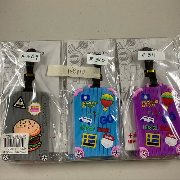 Silicone Luggage Tag - Pick One - Picture 7 of 9